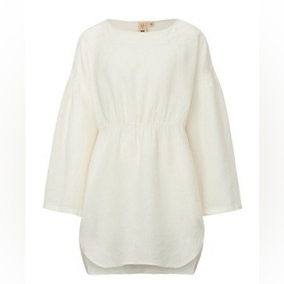 NTW Soldout Hana Tajima Uniqlo Embroidered Linen Tunic XS - Picture 2 of 6